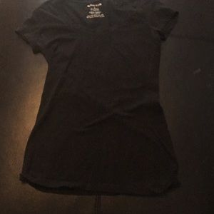 Solid black tee